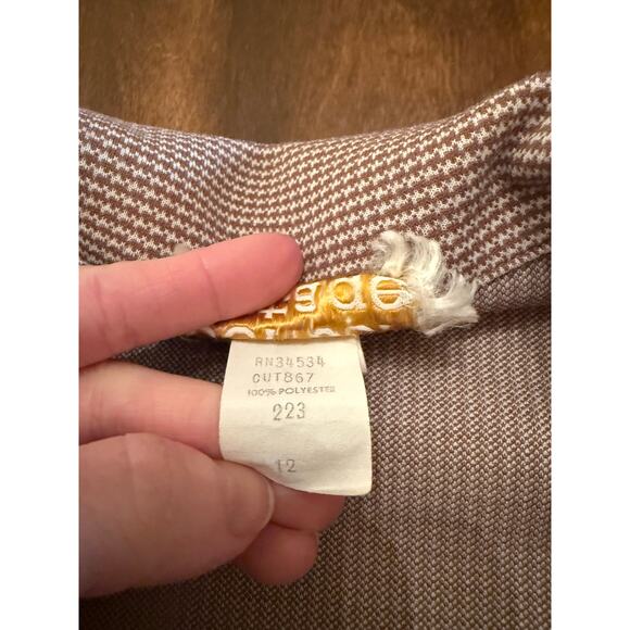 VINTAGE Women's Center Stage Herringbone Knit Blazer Jacket Size 12 - Picture 5 of 9